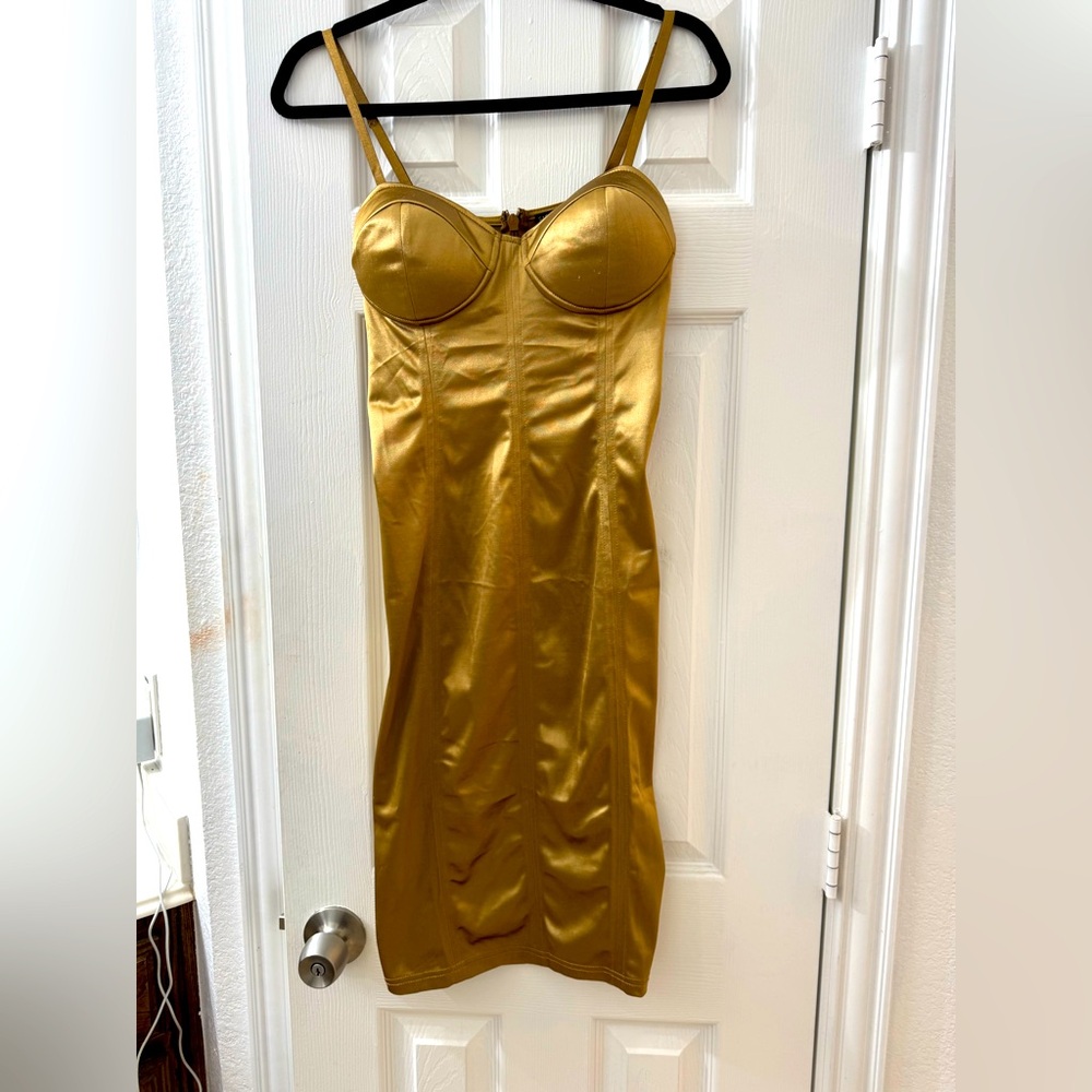 Gold Bodycon Dress